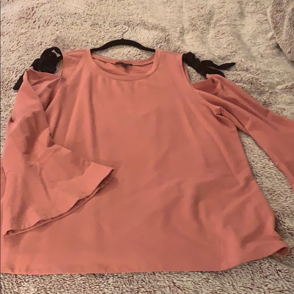 Lane Bryant bell sleeve open shoulder sweatshirt
